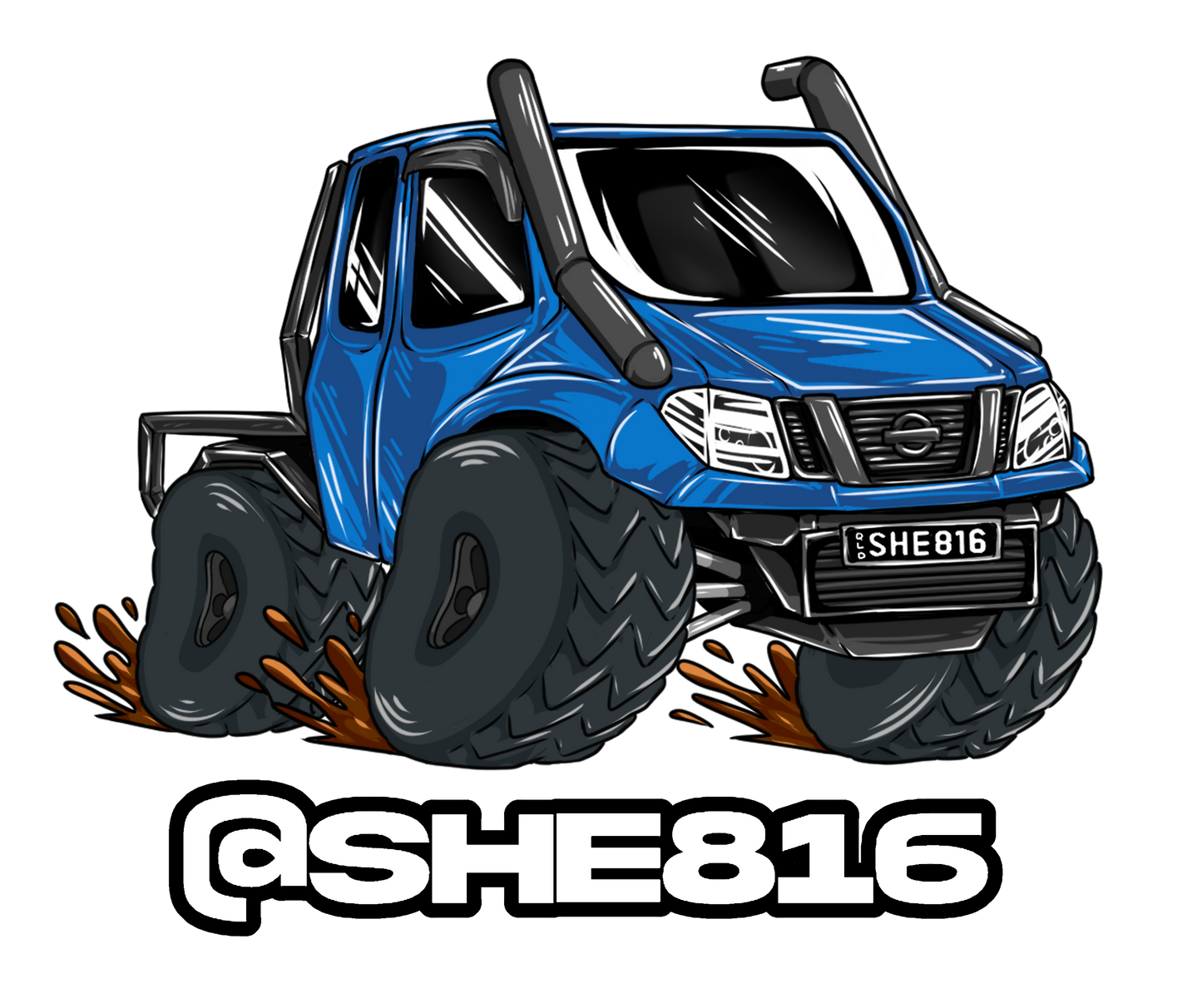 @SHE816 x DAA D40 Navara Sticker