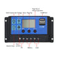 10A/20A/30A 12V-24V Solar Panel Regulator Charge Controller